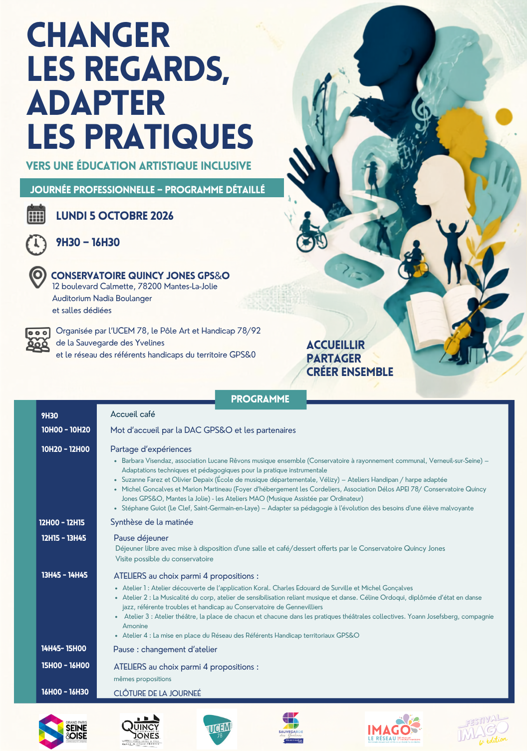 Affiche Journée professionnelle du 5 octobre 2026 avec indications de lieu, horaires et programme